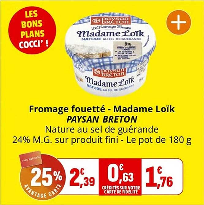 Fromage fouetté - Madame Loïk