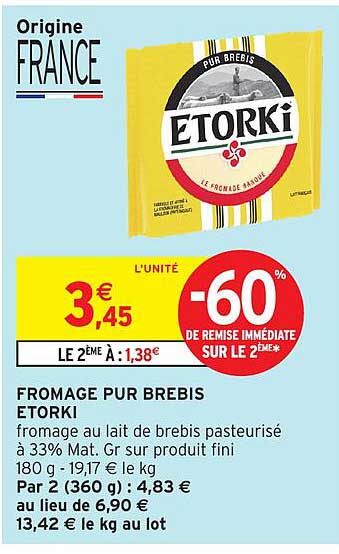 FROMAGE PUR BREBIS ETORKI