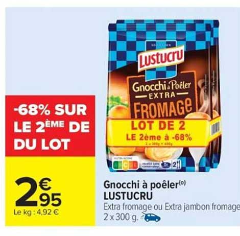 Gnocchi à poêler Lustucru