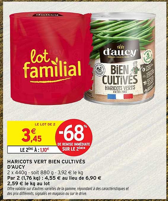 HARICOTS VERT BIEN CULTIVÉS D'AUCY