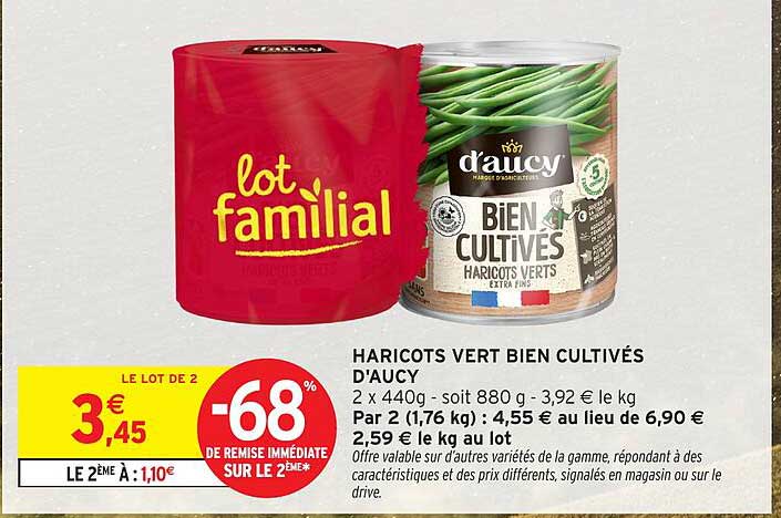 HARTICOTS VERT BIEN CULTIVÉS D'AUCY