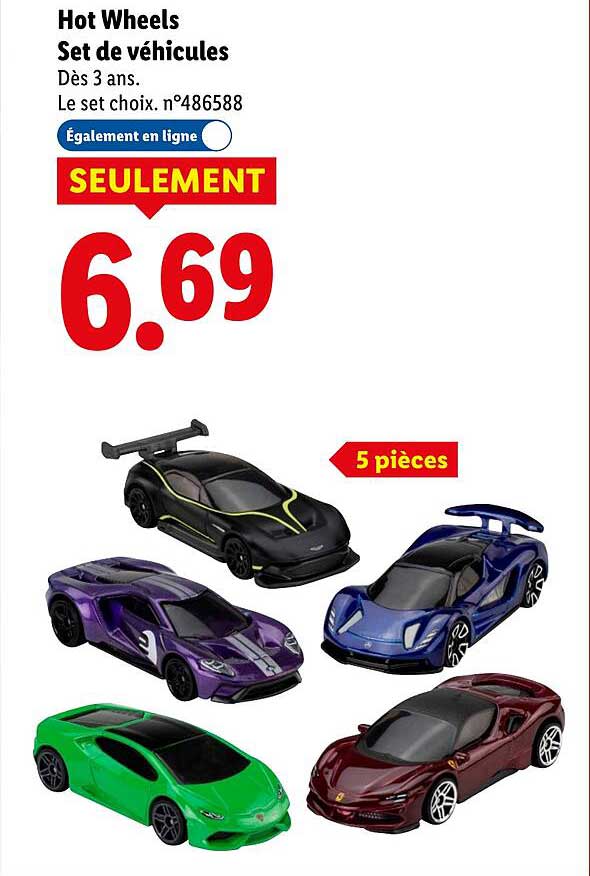 Hot Wheels Set de véhicules