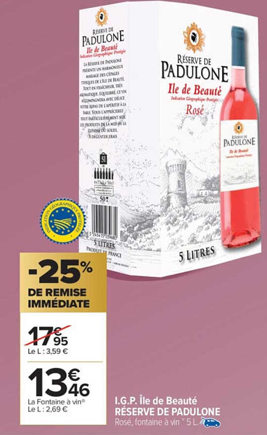 I.G.P. Île de Beauté RÉSERVE DE PADULONE