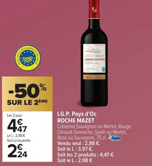 I.G.P. Pays d’Oc ROCHE MAZET