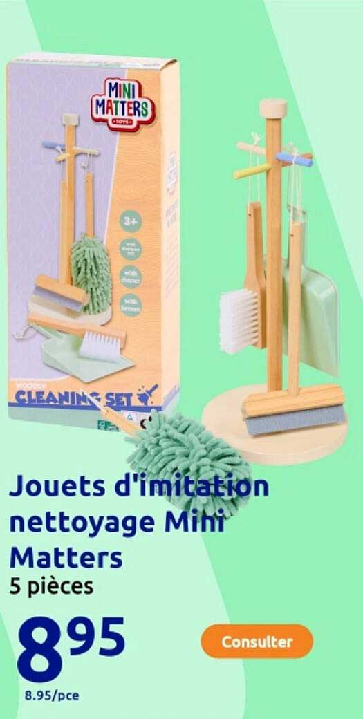 Jouets d'imitation nettoyage Mini Matters 5 pièces