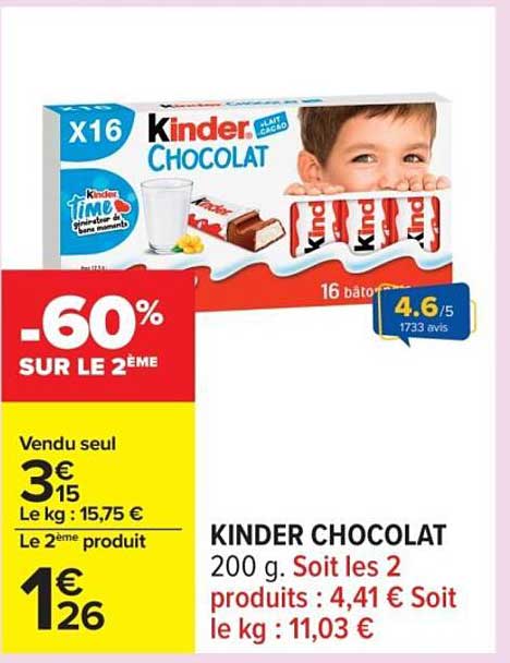 KINDER CHOCOLAT
