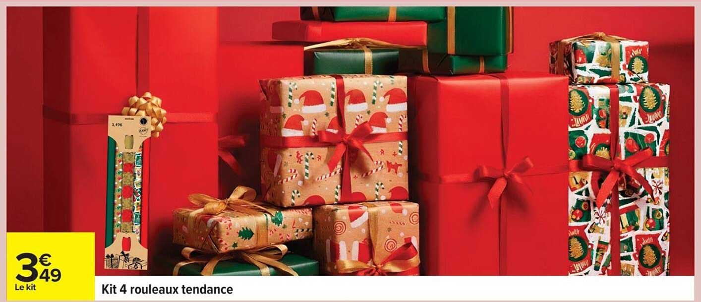 Kit 4 rouleaux tendance