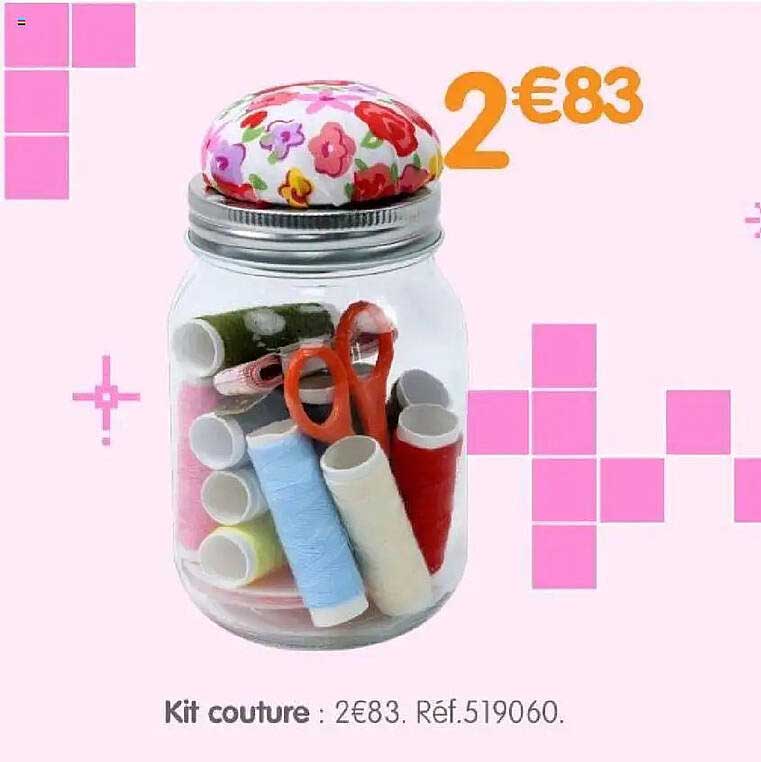Kit couture : 2€83. Réf.519060.