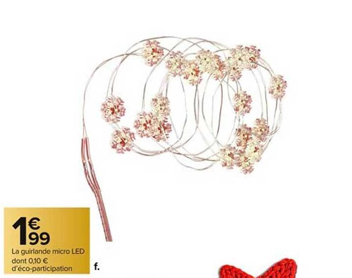 La guirlande micro LED dont 0,10 € d'éco-participation