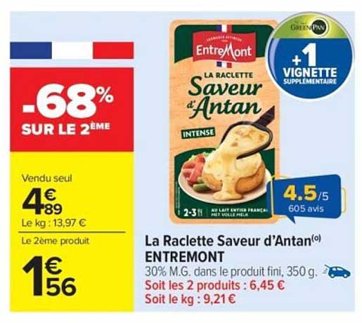 La Raclette Saveur d’Antan Entremont