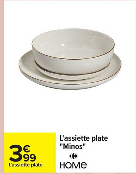 L'assiette plate "Minos"
