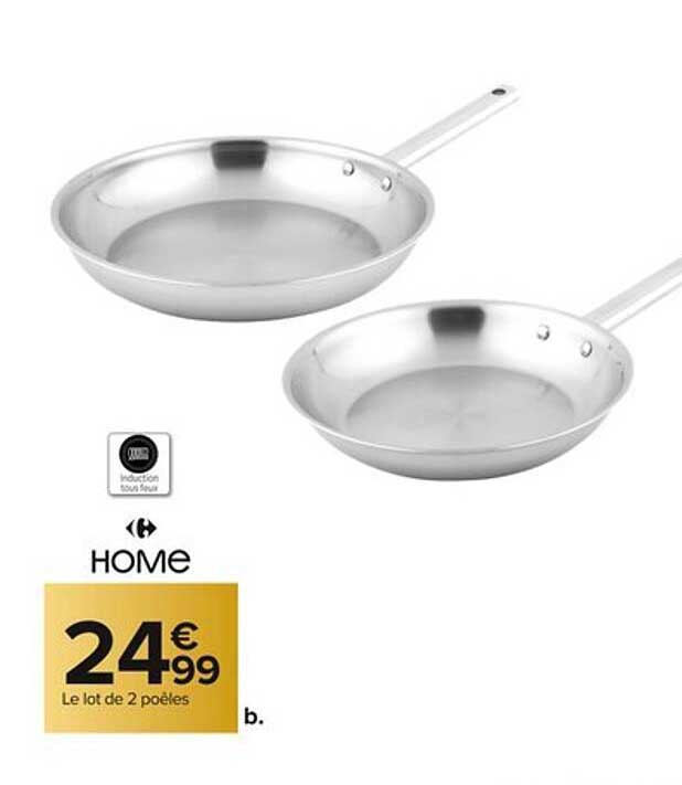 Le lot de 2 poêles