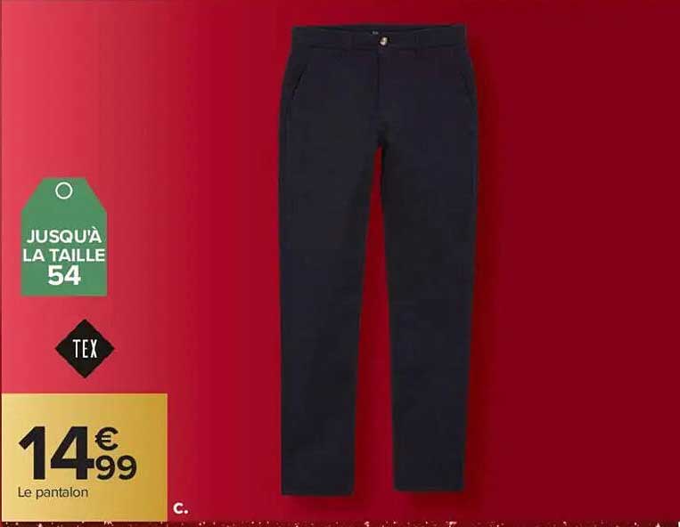 Le pantalon TEX jusqu'à la taille 54
