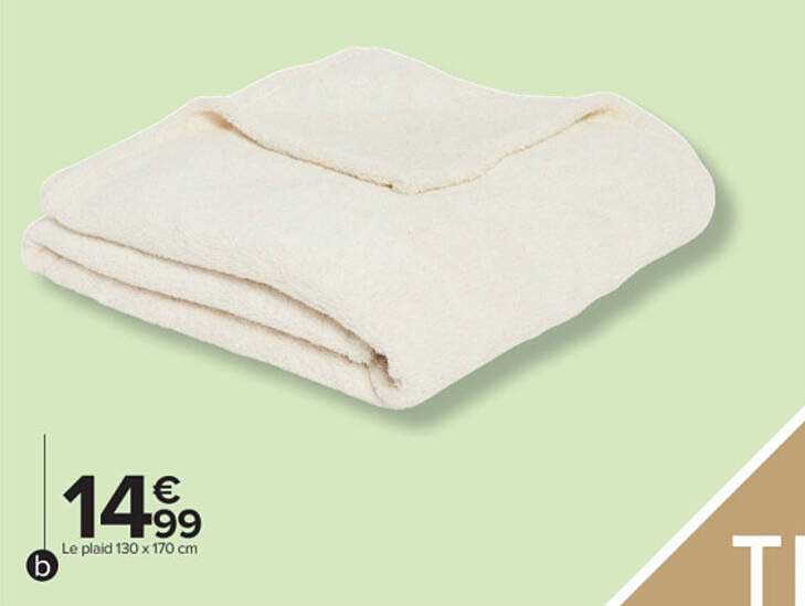 Le plaid 130 x 170 cm