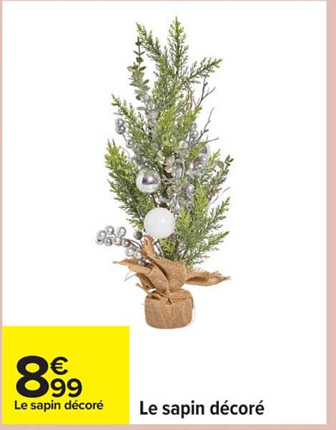Le sapin décoré
