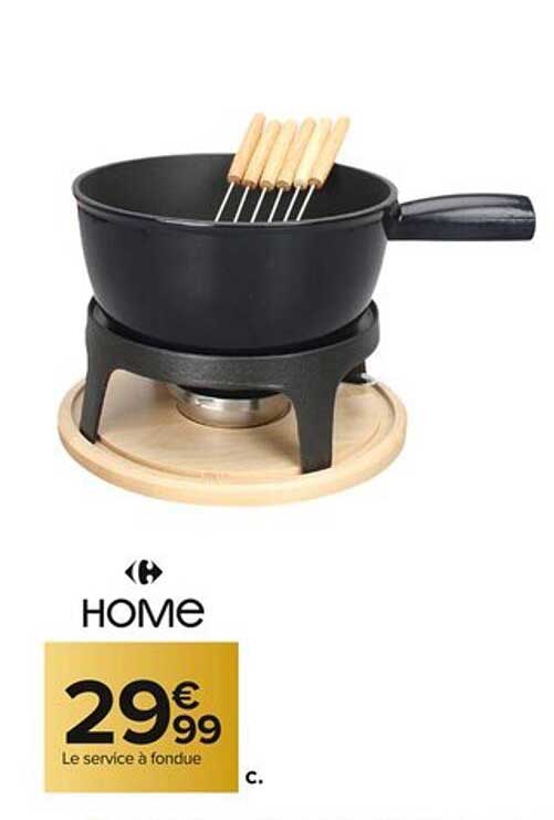 Le service à fondue