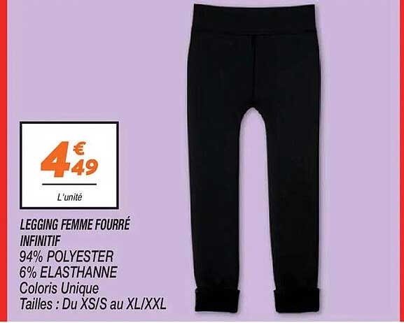 LEGGING FEMME FOURRÉ INFINITIF