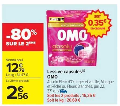 Lessive capsules OMO