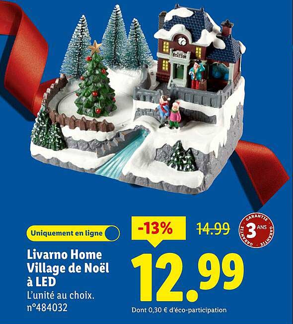 Livorno Home Village de Noël à LED