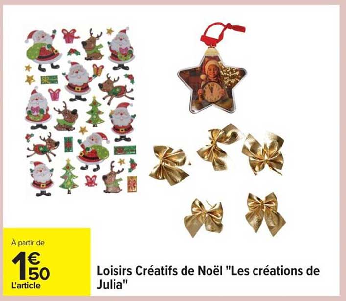 Loisirs Créatifs de Noël "Les créations de Julia"