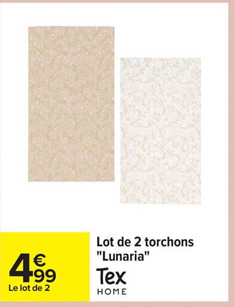 Lot de 2 torchons "Lunarai"