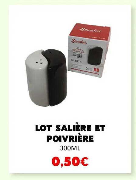 LOT SALIÈRE ET POIVRIÈRE