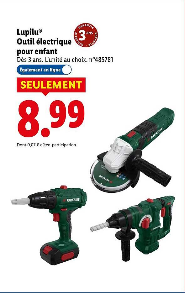 Lupilu® Outil électrique pour enfant