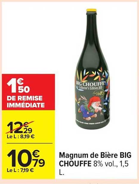 Magnum de Bière BIG CHOUFFE 8% vol., 1,5 L.