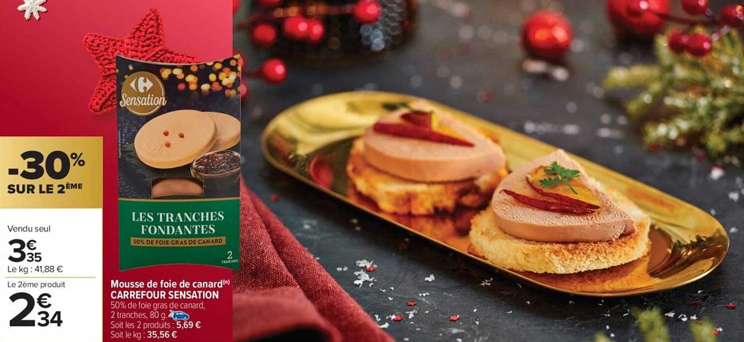 Mousse de foie de canard(n) CARREFOUR SENSATION