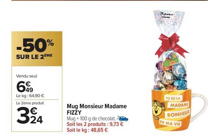 Mug Monsieur Madame FIZZY