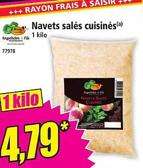 Navets salés cuisinés