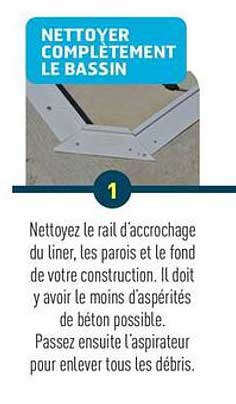 Nettoyer complètement le bassin