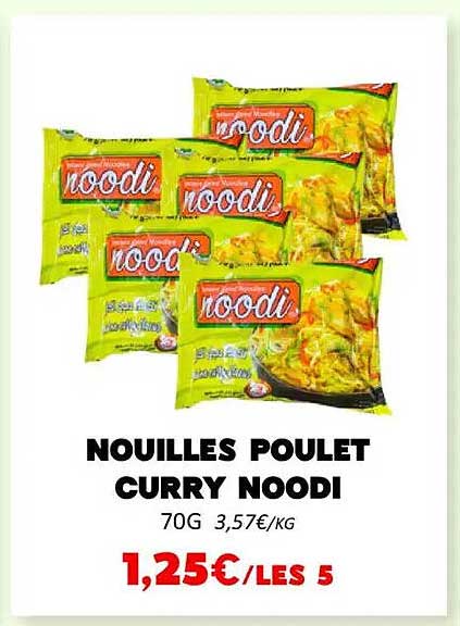 NOUILLES POULET CURRY NOODI