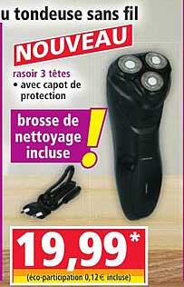 NOUVEAU rasoir 3 têtes avec capot de protection