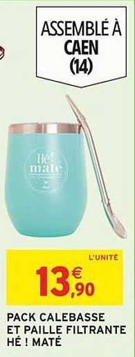 PACK CALEBASSE ET PAILLE FILTRANTE HÉ ! MATÉ