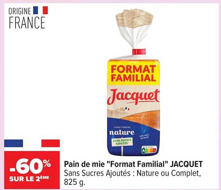 Pain de mie "Format Familial" JACQUET