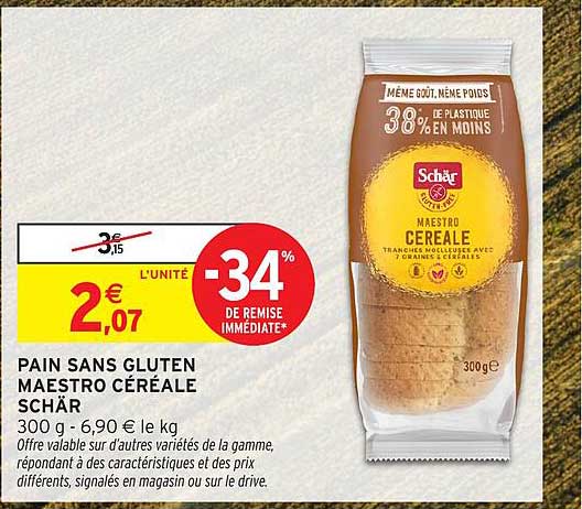 PAIN SANS GLUTEN MAESTRO CÉRÉALE SCHÄR
