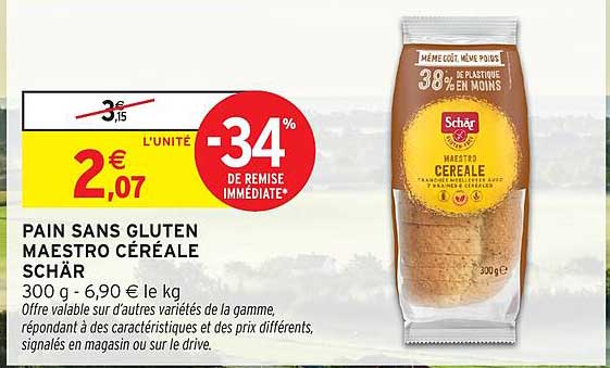 PAIN SANS GLUTEN MAESTRO CÉRÉALE SCHÄR