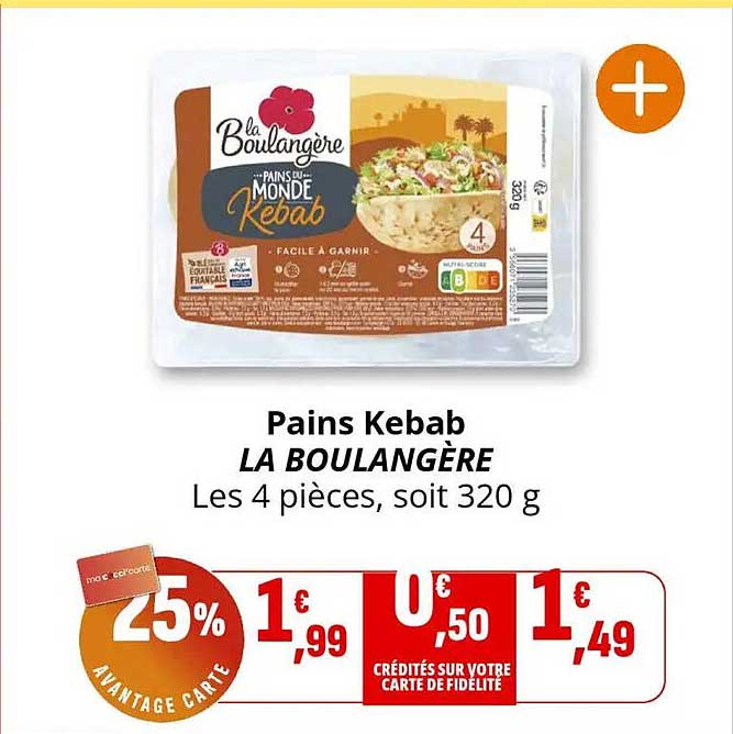 Pains Kebab LA BOULANGÈRE