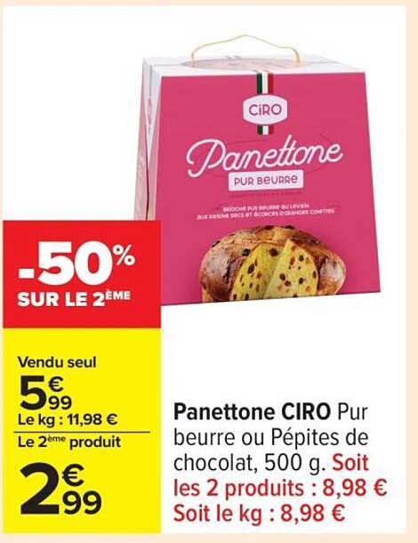 Panettone CIRO Pur beurre