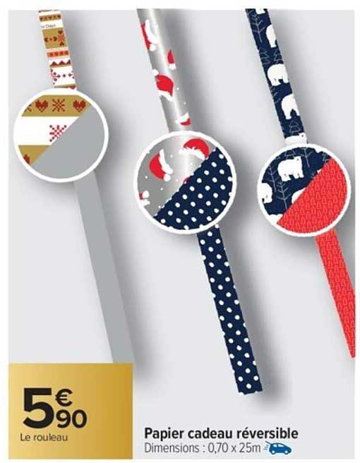 Papier cadeau réversible