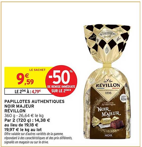 PAPILLOTE AUTHENTIQUES NOIR MAJEUR RÉVILLON