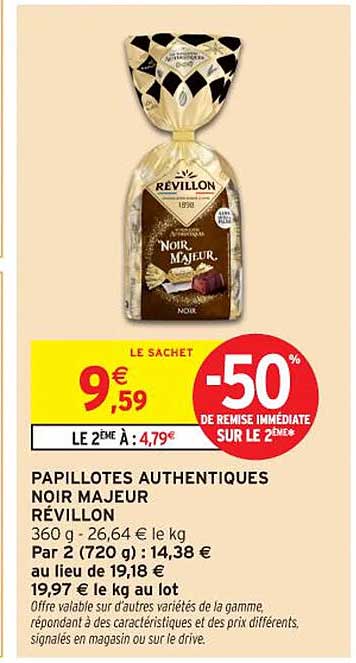 PAPILLOTES AUTHENTIQUES NOIR MAJEUR RÉVILLON