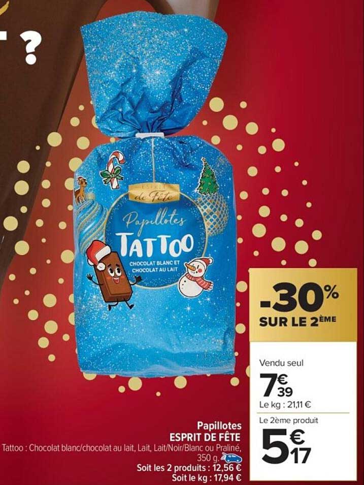 Papillotes ESPRIT DE FÊTE