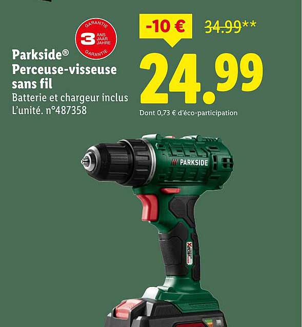 Parkside® Perceuse-visseuse sans fil