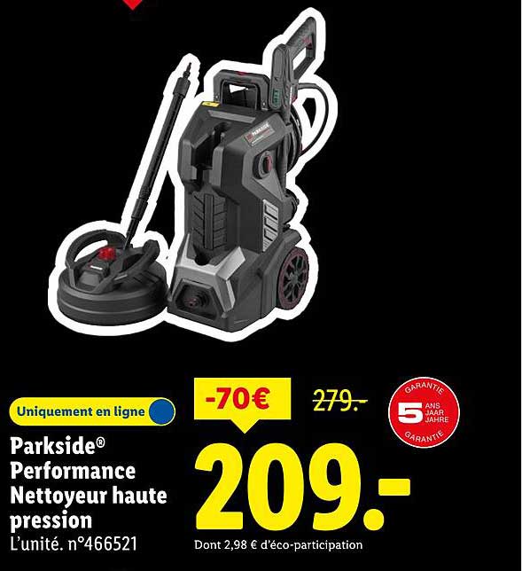 Parkside® Performance Nettoyeur haute pression