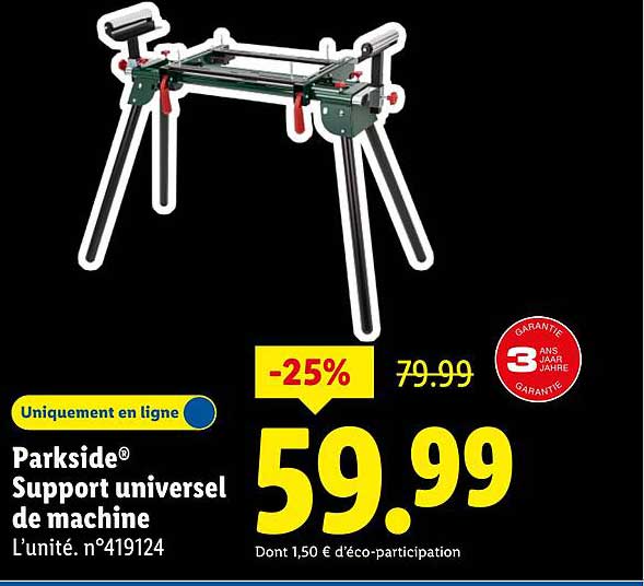 Parkside® Support universel de machine