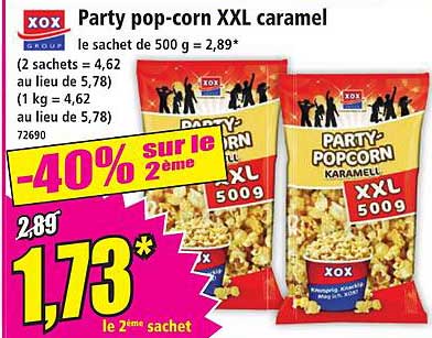 Party pop-corn XXL caramel