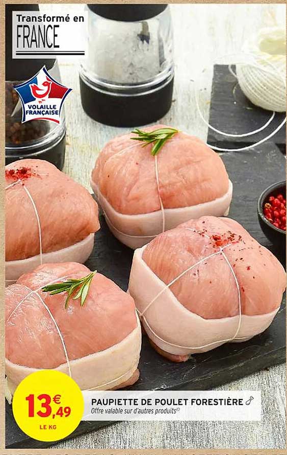 PAUPIETTE DE POULET FORESTIÈRE