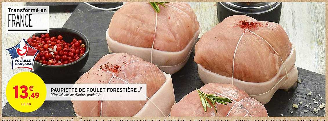 Paupiette de poulet forestière